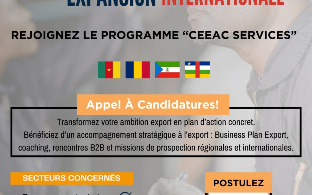 Commerce des services en Afrique centrale : structurer l’expansion régionale à l’ère de la Zlecaf [Postulez] 